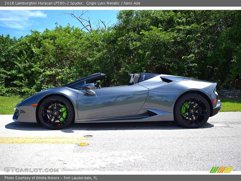  2018 Huracan LP580-2 Spyder Grigio Lynx Metallic