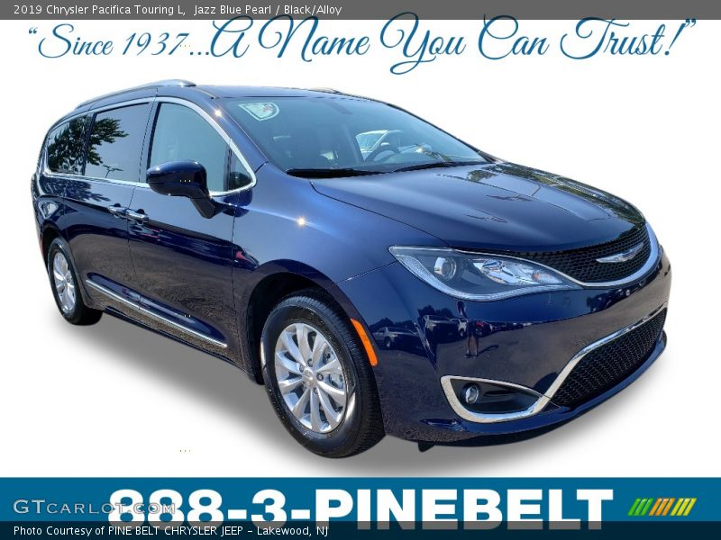 Jazz Blue Pearl / Black/Alloy 2019 Chrysler Pacifica Touring L