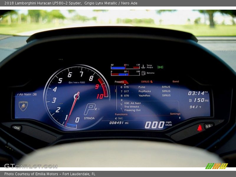  2018 Huracan LP580-2 Spyder LP580-2 Spyder Gauges