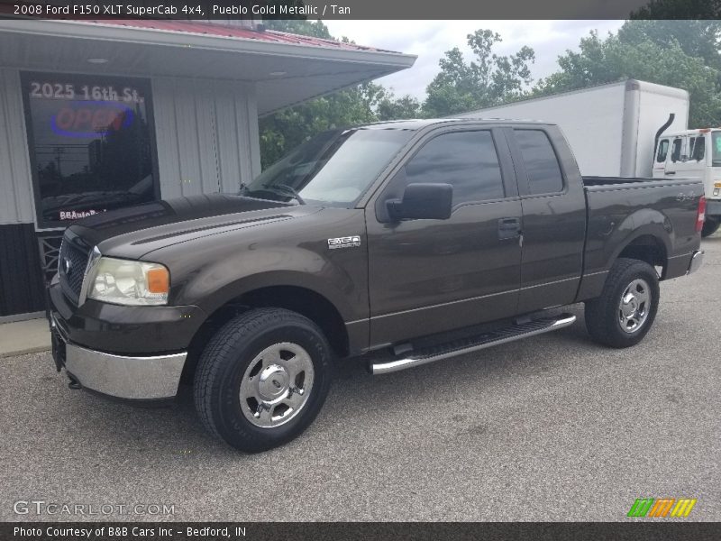 Pueblo Gold Metallic / Tan 2008 Ford F150 XLT SuperCab 4x4