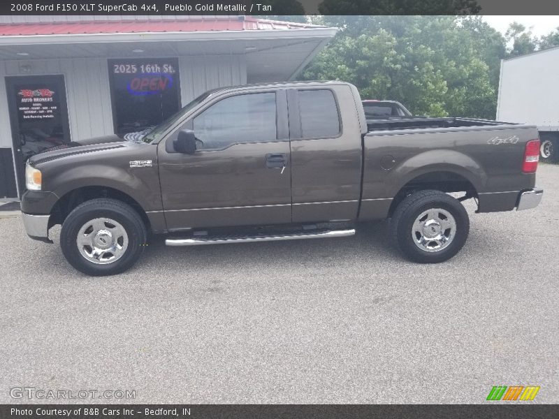 Pueblo Gold Metallic / Tan 2008 Ford F150 XLT SuperCab 4x4