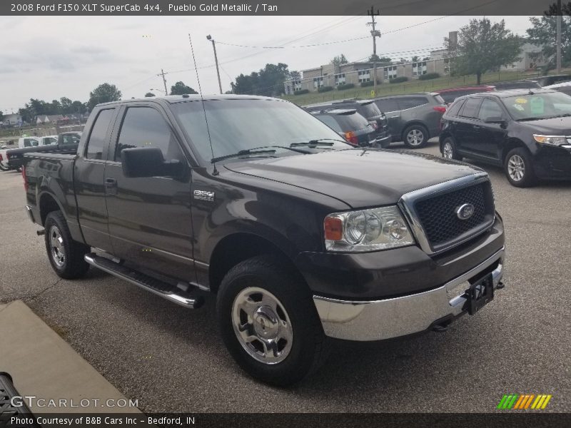 Pueblo Gold Metallic / Tan 2008 Ford F150 XLT SuperCab 4x4