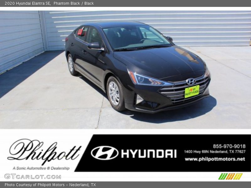 Phantom Black / Black 2020 Hyundai Elantra SE