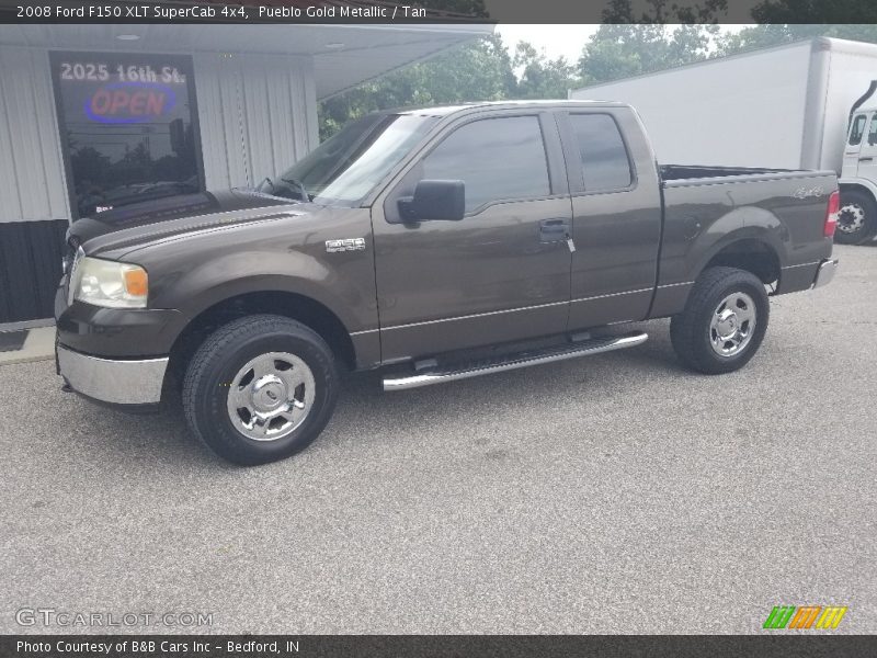 Pueblo Gold Metallic / Tan 2008 Ford F150 XLT SuperCab 4x4