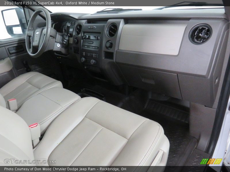 Oxford White / Medium Stone 2010 Ford F150 XL SuperCab 4x4