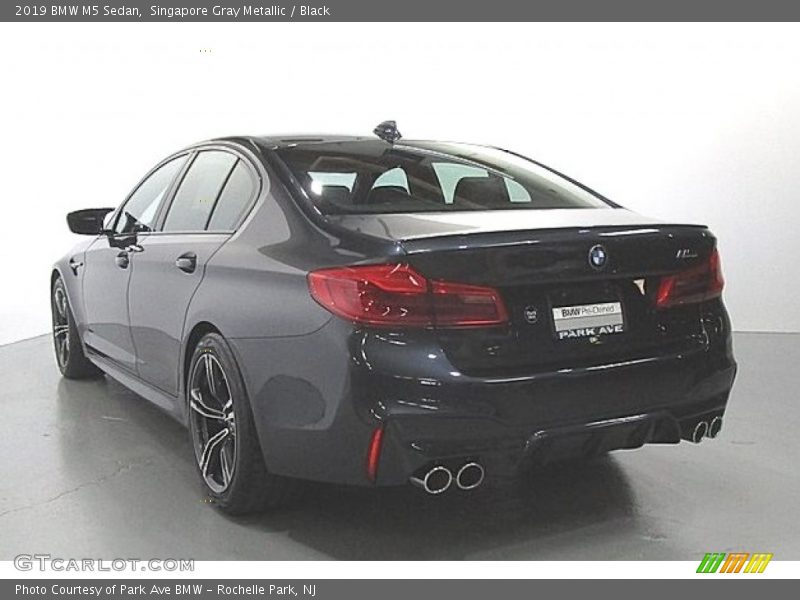 Singapore Gray Metallic / Black 2019 BMW M5 Sedan