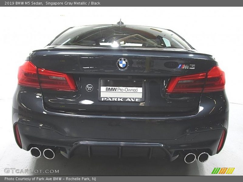 Singapore Gray Metallic / Black 2019 BMW M5 Sedan