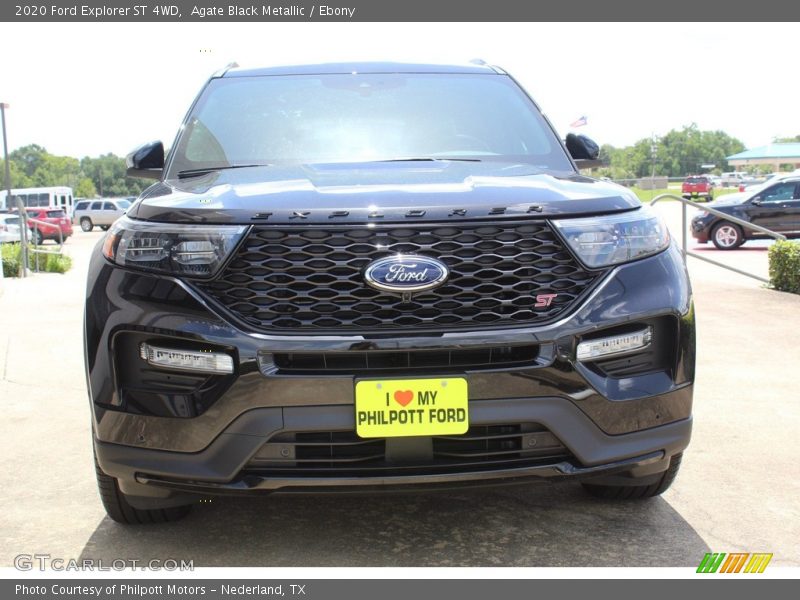 Agate Black Metallic / Ebony 2020 Ford Explorer ST 4WD