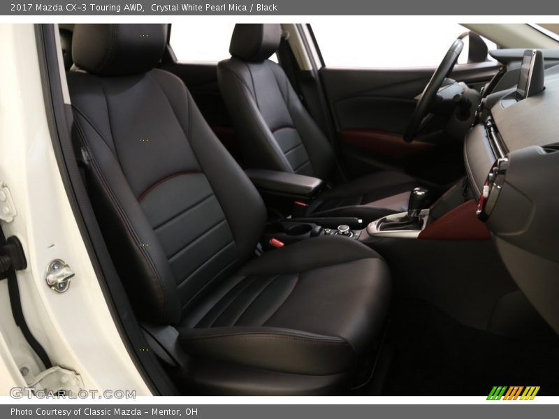 Crystal White Pearl Mica / Black 2017 Mazda CX-3 Touring AWD