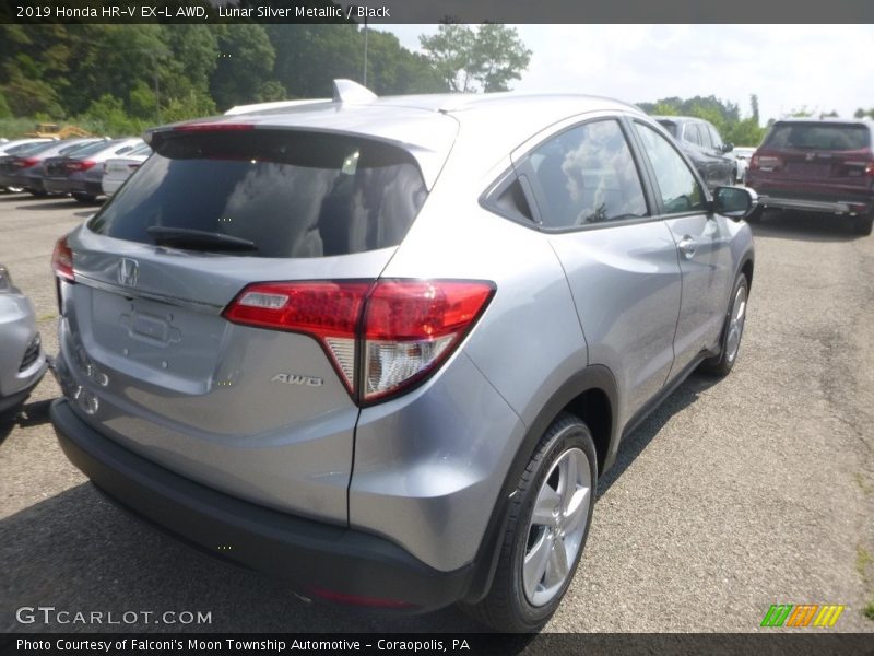Lunar Silver Metallic / Black 2019 Honda HR-V EX-L AWD