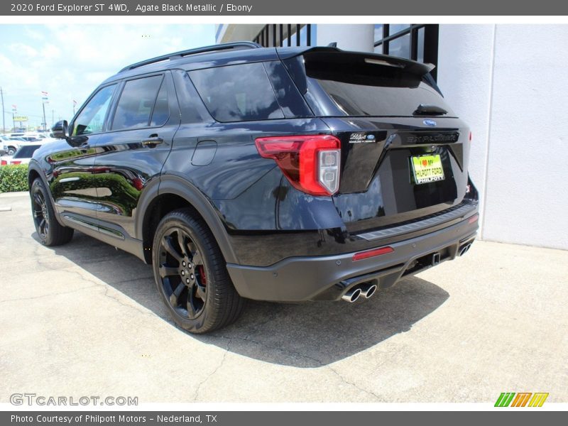 Agate Black Metallic / Ebony 2020 Ford Explorer ST 4WD