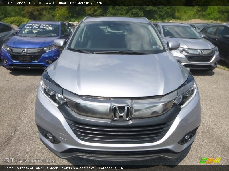 Lunar Silver Metallic / Black 2019 Honda HR-V EX-L AWD