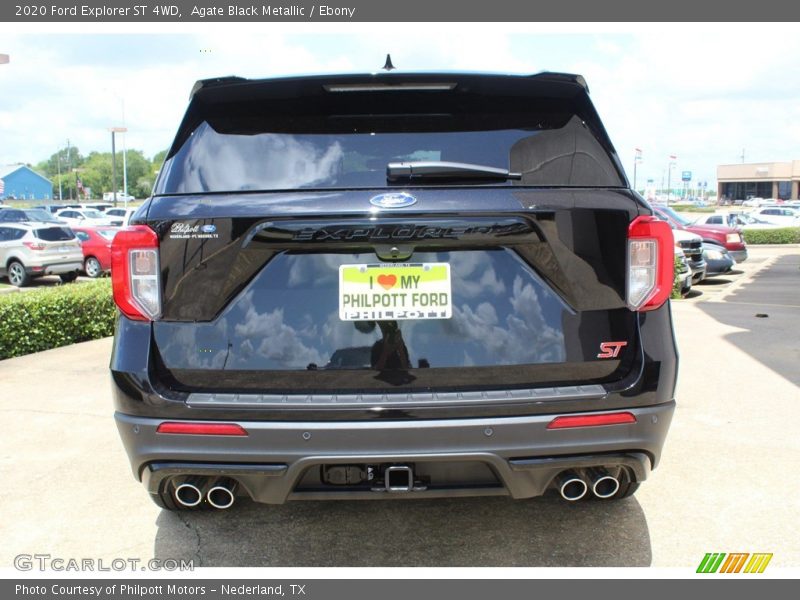 Agate Black Metallic / Ebony 2020 Ford Explorer ST 4WD