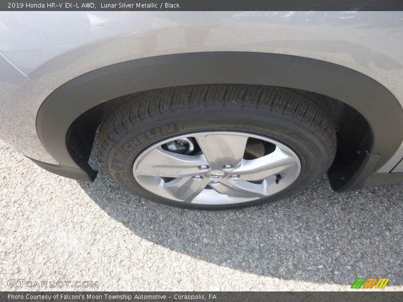 Lunar Silver Metallic / Black 2019 Honda HR-V EX-L AWD