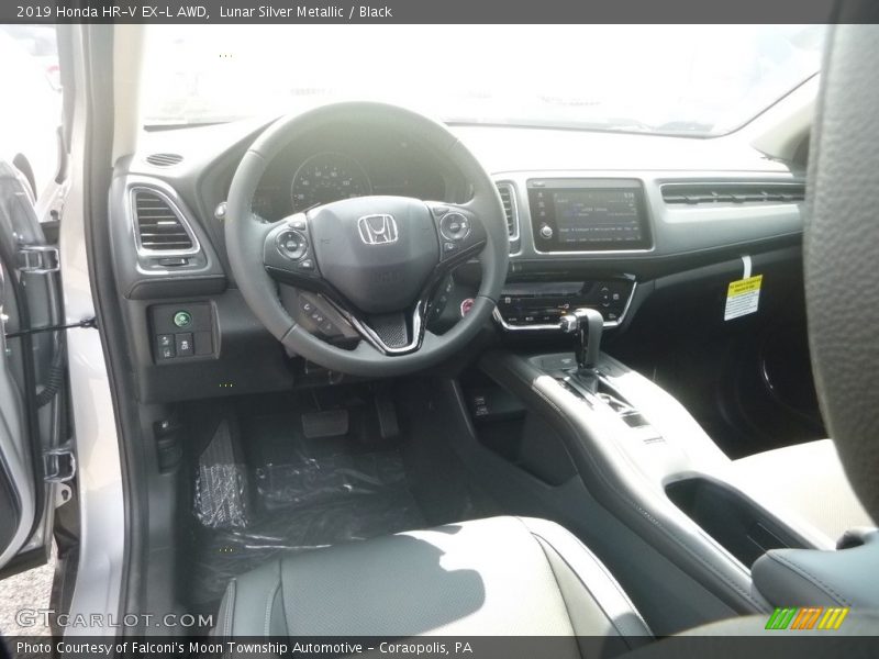 Lunar Silver Metallic / Black 2019 Honda HR-V EX-L AWD
