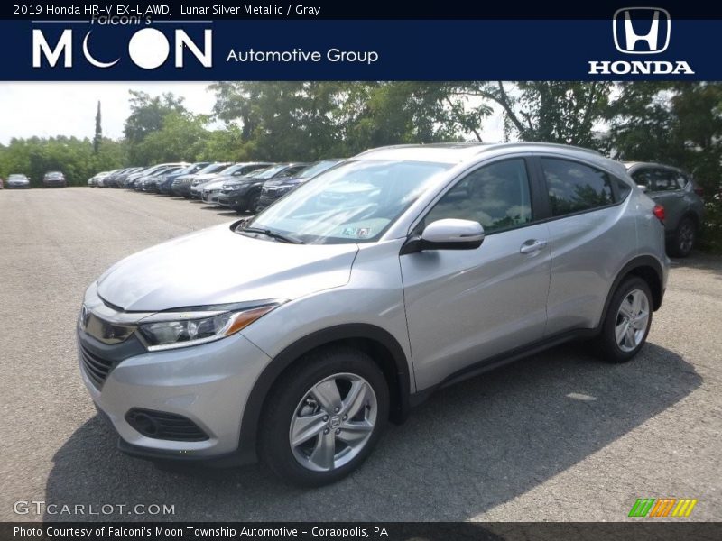Lunar Silver Metallic / Gray 2019 Honda HR-V EX-L AWD