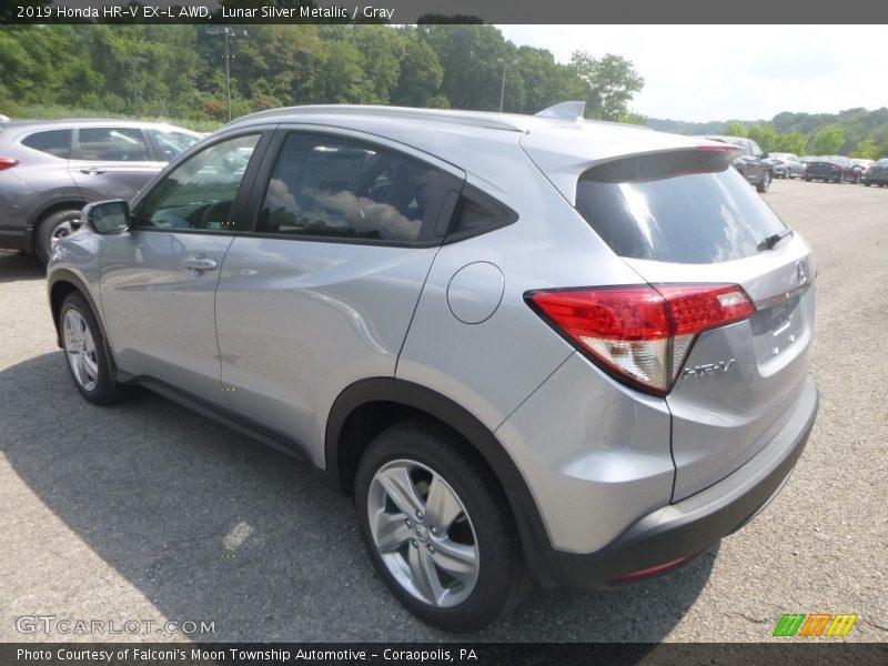 Lunar Silver Metallic / Gray 2019 Honda HR-V EX-L AWD