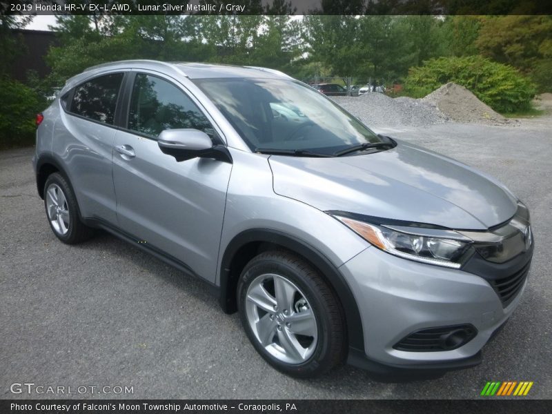 Lunar Silver Metallic / Gray 2019 Honda HR-V EX-L AWD