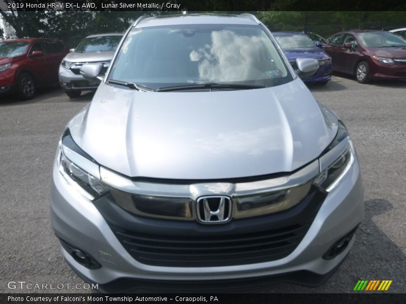 Lunar Silver Metallic / Gray 2019 Honda HR-V EX-L AWD