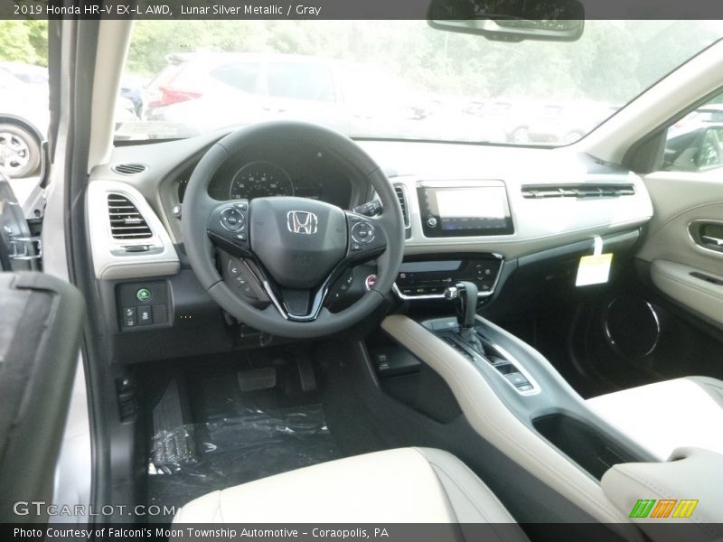Lunar Silver Metallic / Gray 2019 Honda HR-V EX-L AWD
