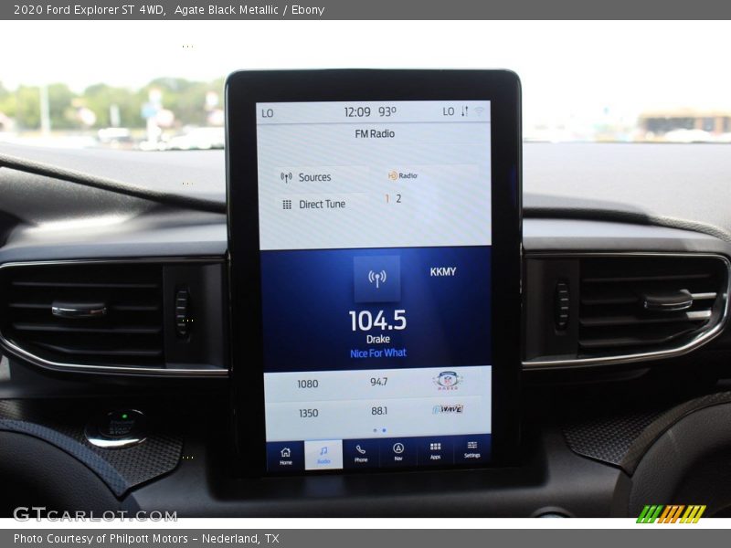 Agate Black Metallic / Ebony 2020 Ford Explorer ST 4WD