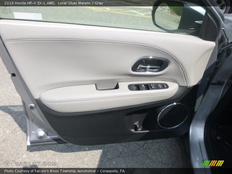 Lunar Silver Metallic / Gray 2019 Honda HR-V EX-L AWD