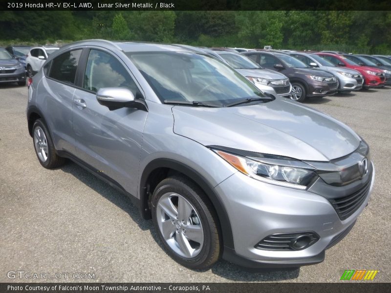 Lunar Silver Metallic / Black 2019 Honda HR-V EX-L AWD
