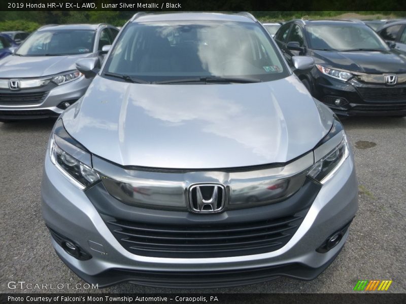 Lunar Silver Metallic / Black 2019 Honda HR-V EX-L AWD