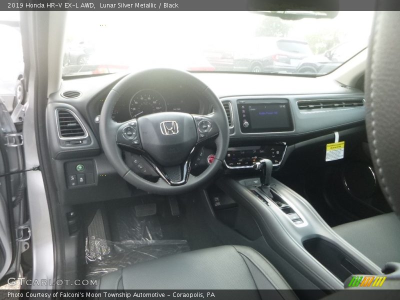 Lunar Silver Metallic / Black 2019 Honda HR-V EX-L AWD