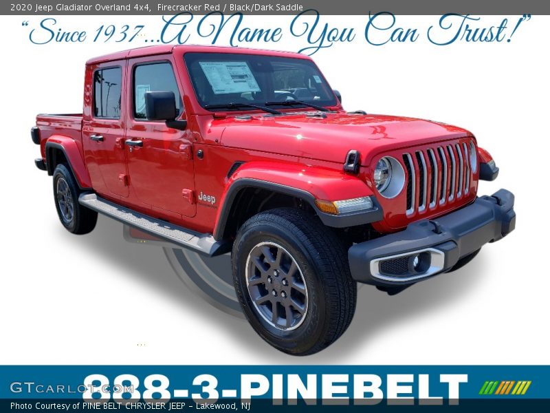 Firecracker Red / Black/Dark Saddle 2020 Jeep Gladiator Overland 4x4