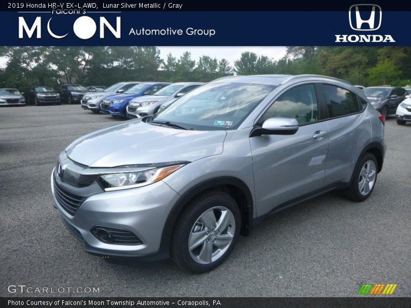 Lunar Silver Metallic / Gray 2019 Honda HR-V EX-L AWD