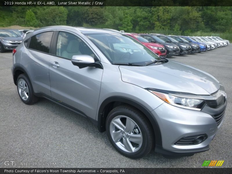 Lunar Silver Metallic / Gray 2019 Honda HR-V EX-L AWD