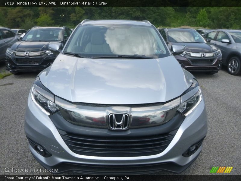 Lunar Silver Metallic / Gray 2019 Honda HR-V EX-L AWD