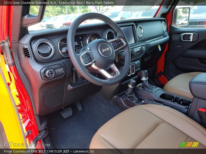  2020 Gladiator Overland 4x4 Black/Dark Saddle Interior