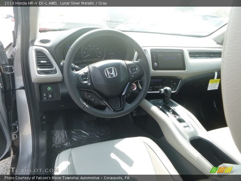 Lunar Silver Metallic / Gray 2019 Honda HR-V EX-L AWD