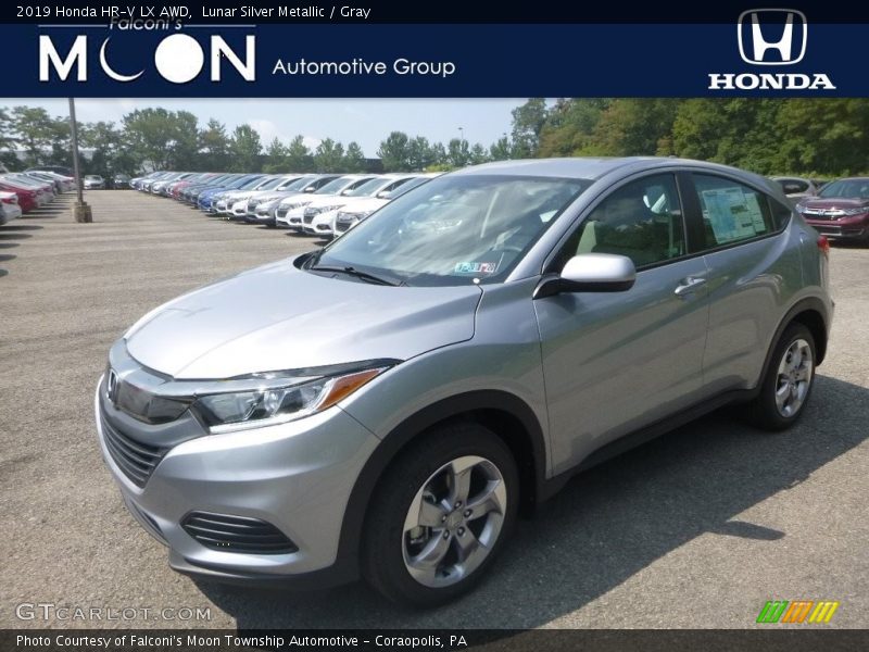 Lunar Silver Metallic / Gray 2019 Honda HR-V LX AWD