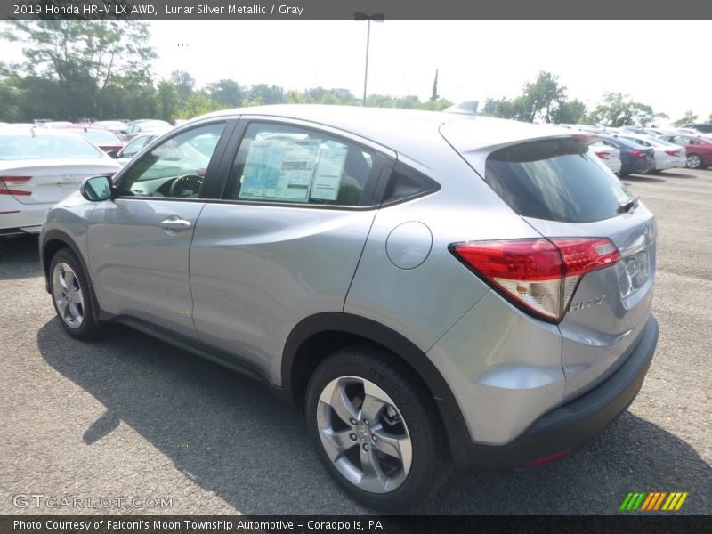 Lunar Silver Metallic / Gray 2019 Honda HR-V LX AWD