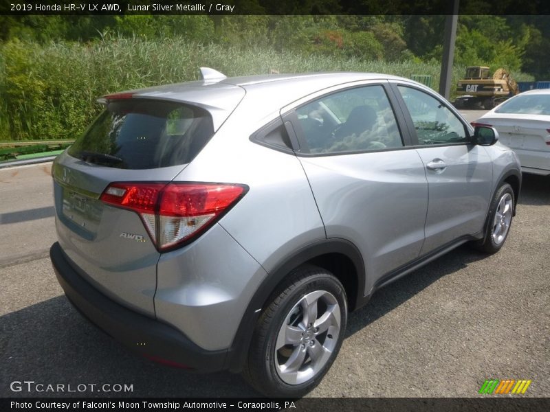 Lunar Silver Metallic / Gray 2019 Honda HR-V LX AWD