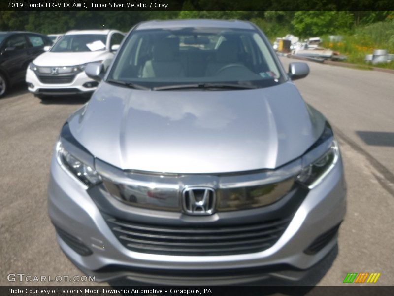 Lunar Silver Metallic / Gray 2019 Honda HR-V LX AWD