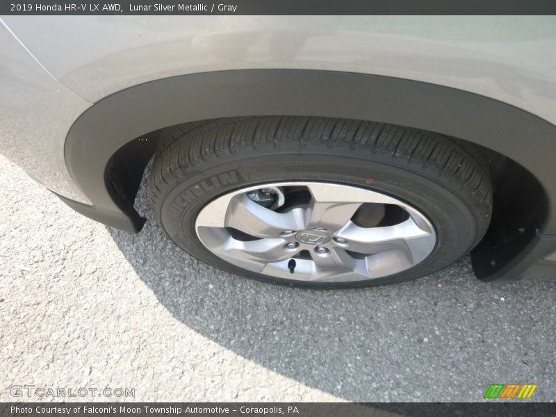 Lunar Silver Metallic / Gray 2019 Honda HR-V LX AWD