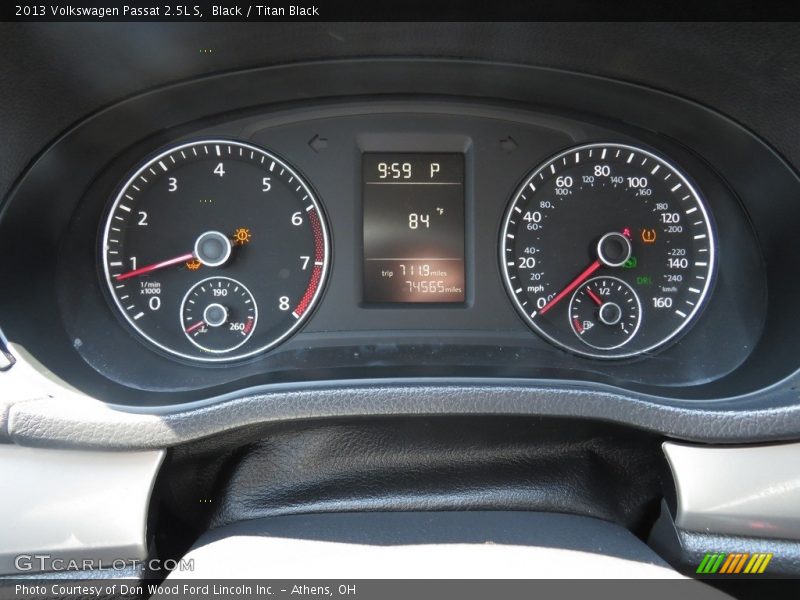 Black / Titan Black 2013 Volkswagen Passat 2.5L S
