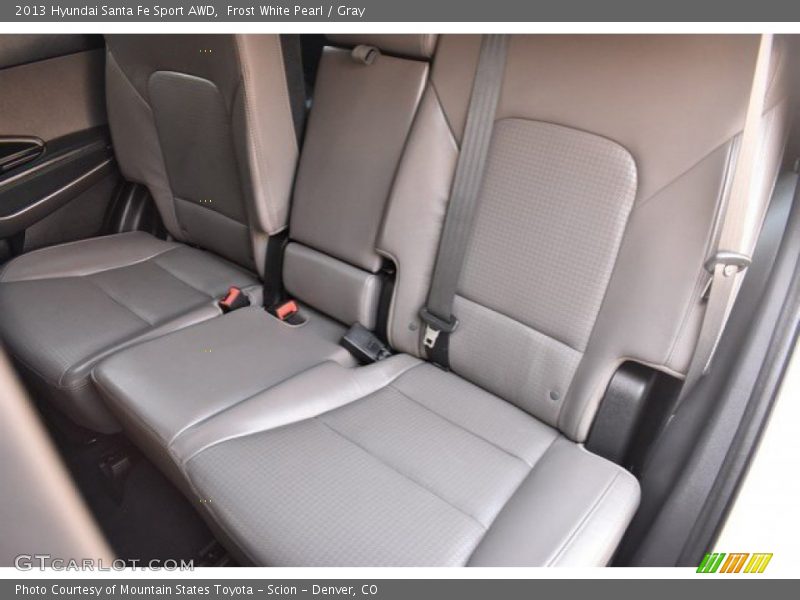 Frost White Pearl / Gray 2013 Hyundai Santa Fe Sport AWD