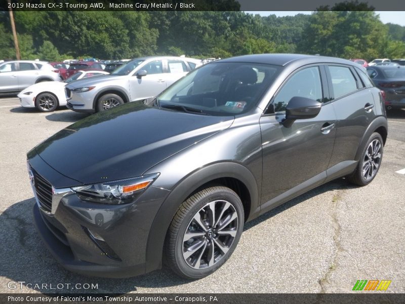 Machine Gray Metallic / Black 2019 Mazda CX-3 Touring AWD