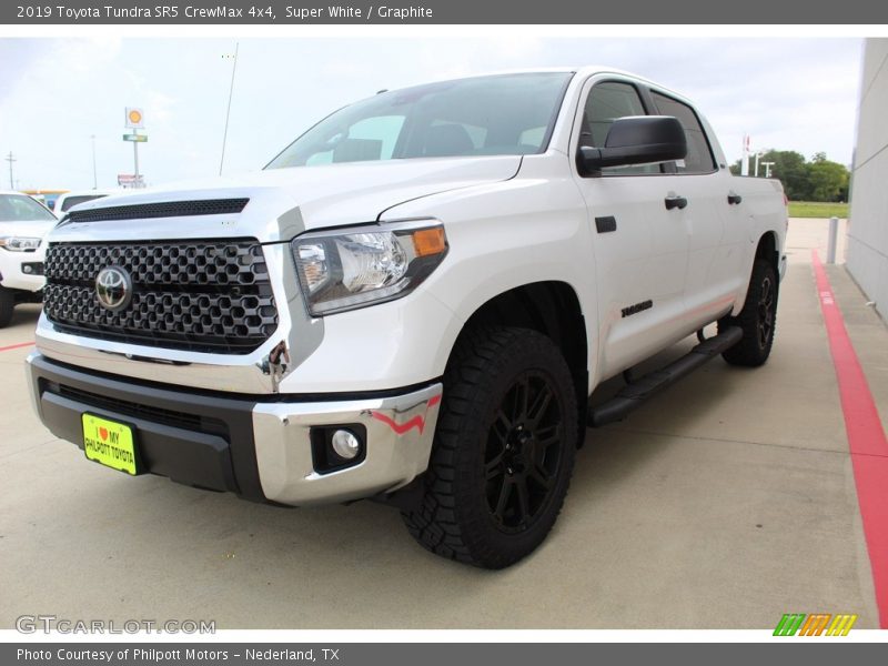 Super White / Graphite 2019 Toyota Tundra SR5 CrewMax 4x4