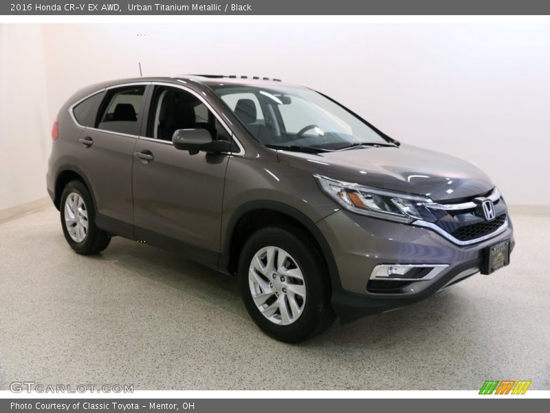 Urban Titanium Metallic / Black 2016 Honda CR-V EX AWD