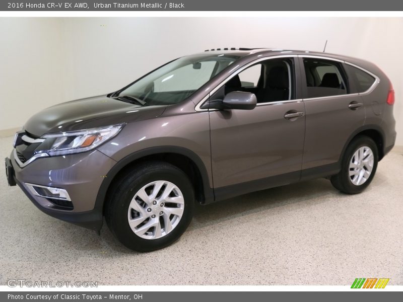 Urban Titanium Metallic / Black 2016 Honda CR-V EX AWD