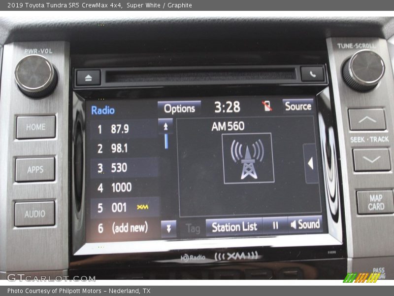 Super White / Graphite 2019 Toyota Tundra SR5 CrewMax 4x4