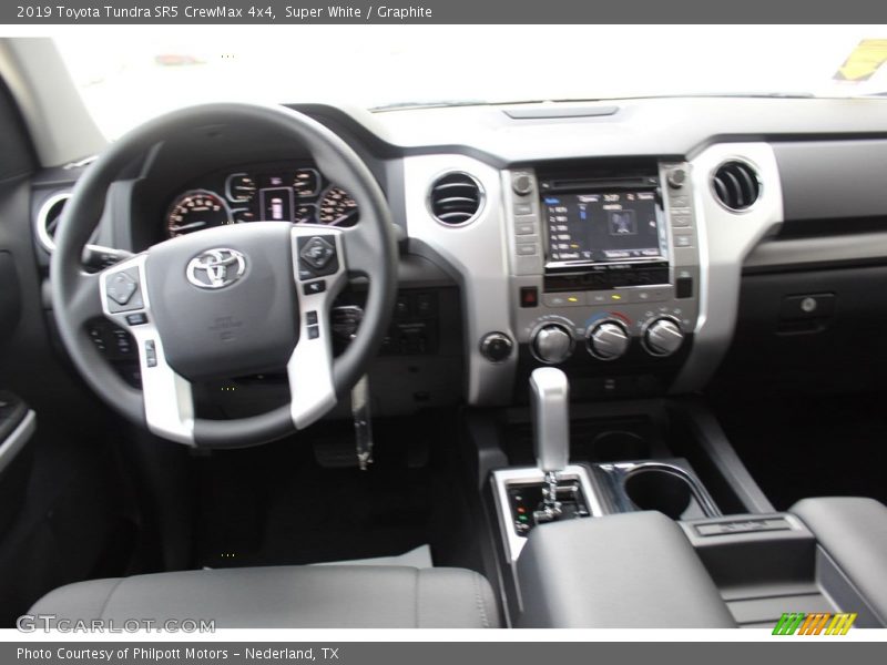 Super White / Graphite 2019 Toyota Tundra SR5 CrewMax 4x4