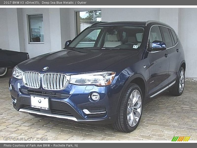 Deep Sea Blue Metallic / Oyster 2017 BMW X3 xDrive35i
