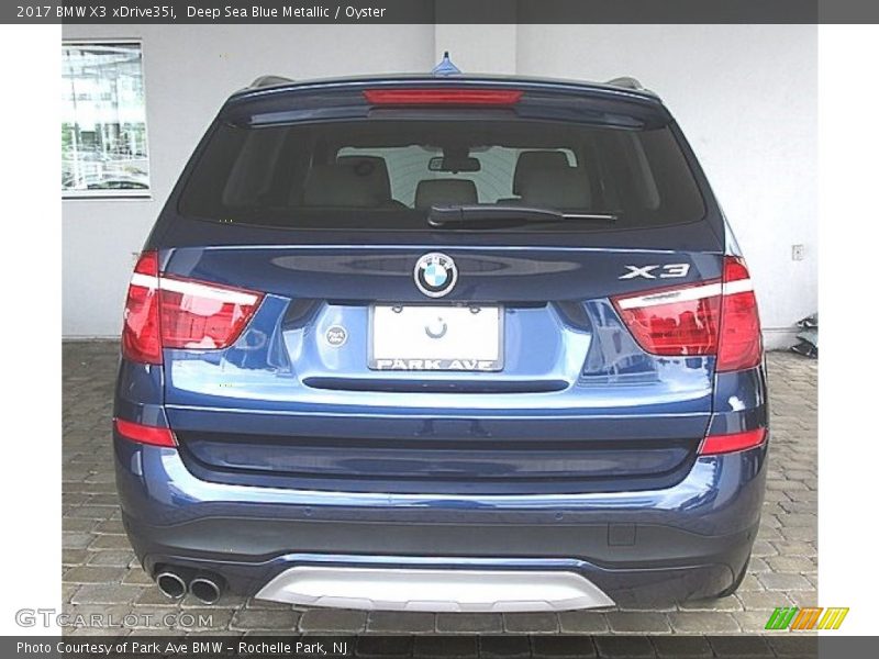 Deep Sea Blue Metallic / Oyster 2017 BMW X3 xDrive35i